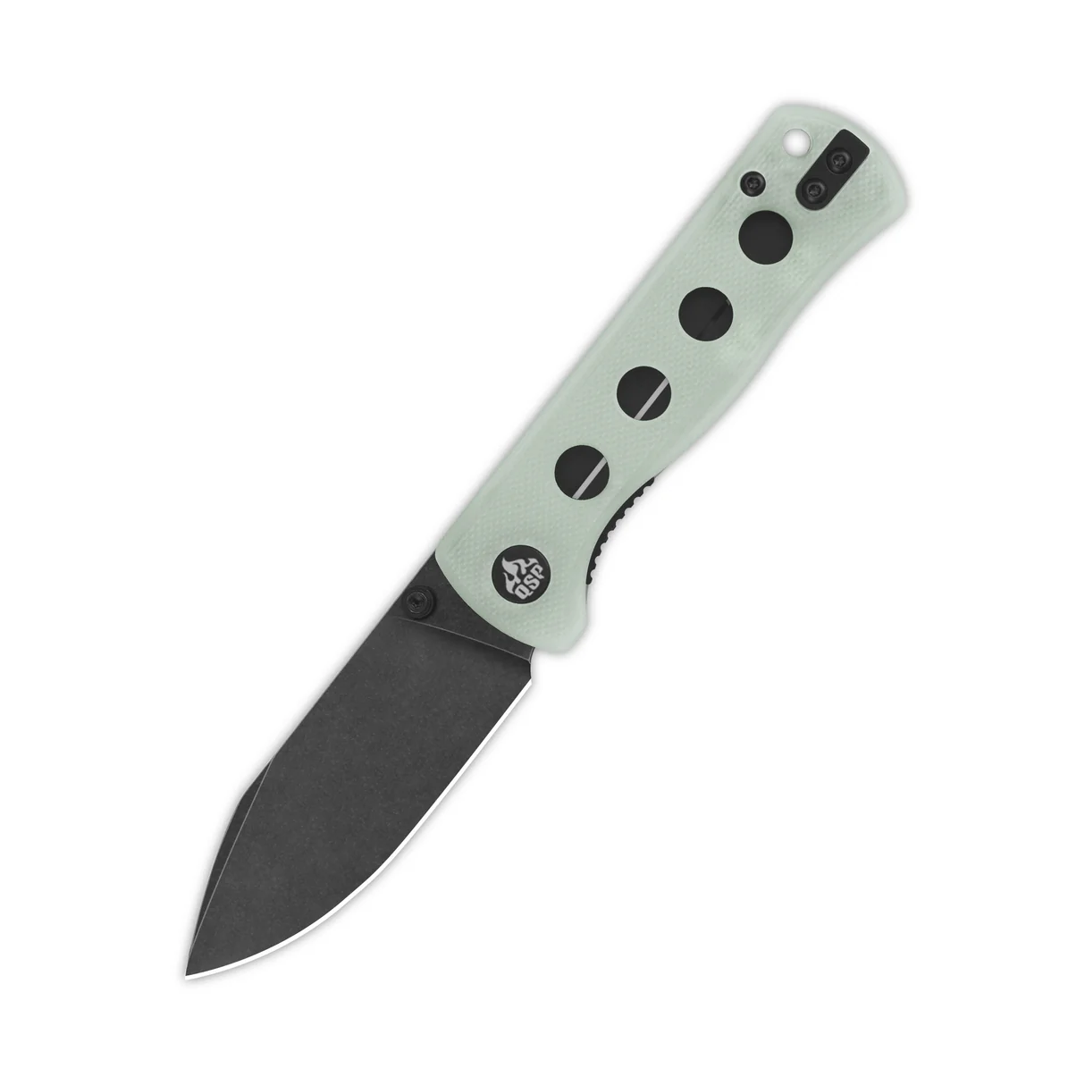 QSP Knife Canary folder 2.84'' 14C28N Jade G10 QS150-E2