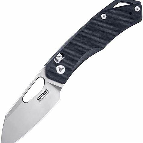 SRM Cub - 2.87" Bead Blast Blade - Black G10 Handle - 261M-GB