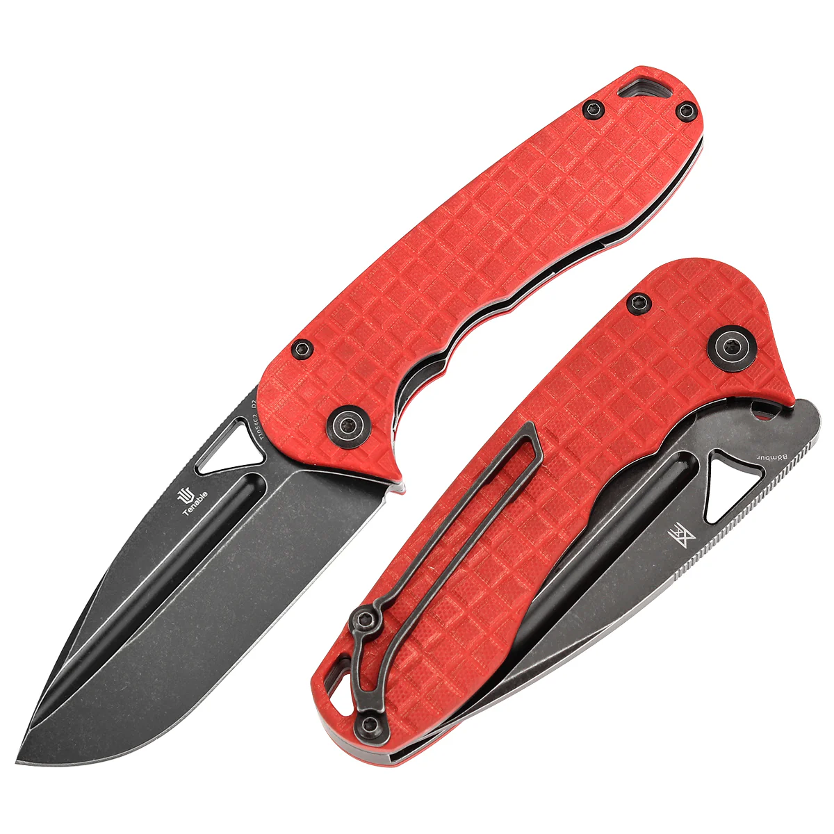 Tenable Bֳombur 3.53" Blackwash D2 Dark Red F10 with Frag Pattern T1054C2