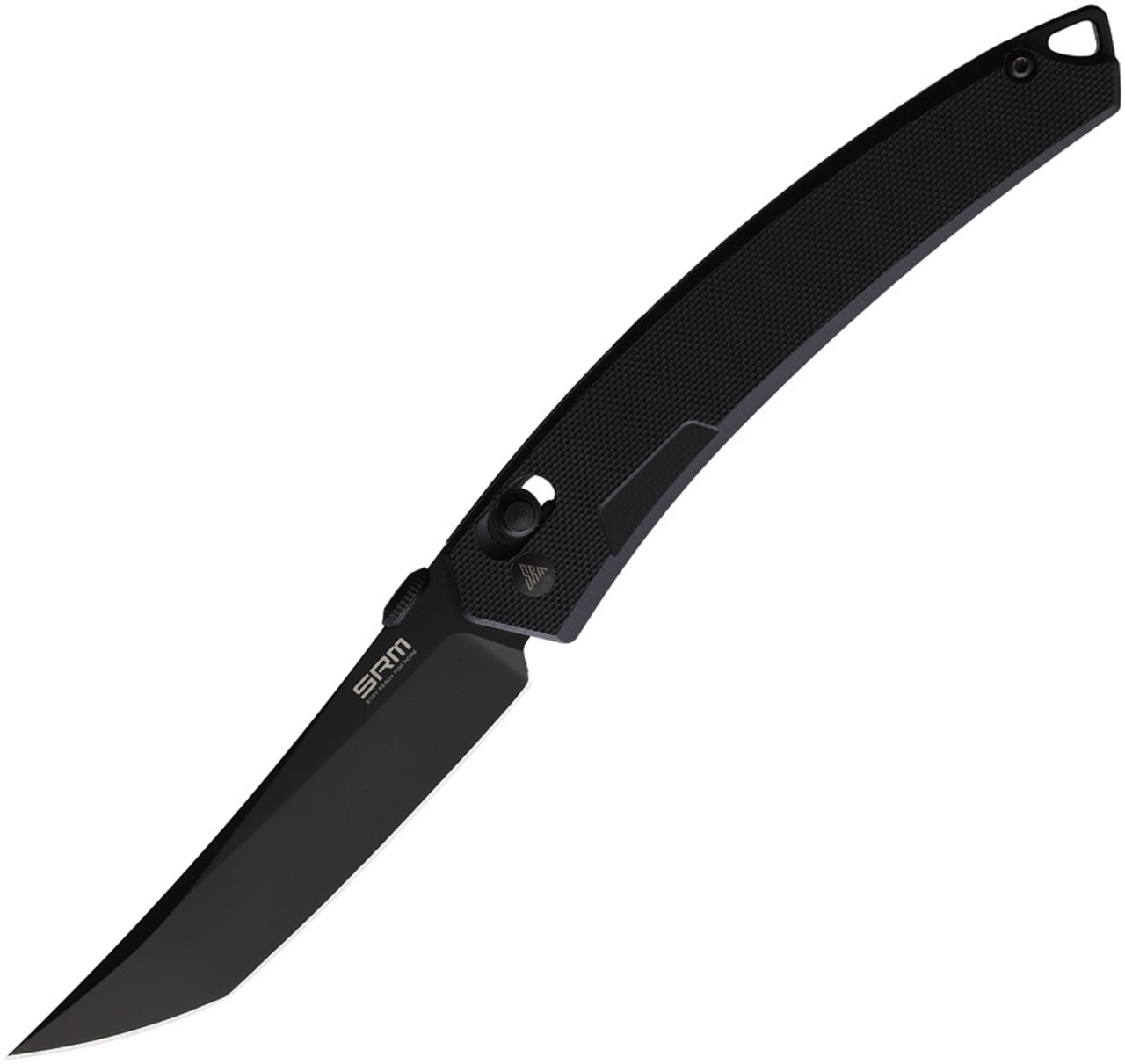 SRM Knives 9211 Ambi Lock Knife Black G-10 (3.5" Black)